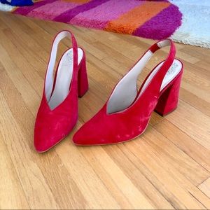 Vince Camino red pumps